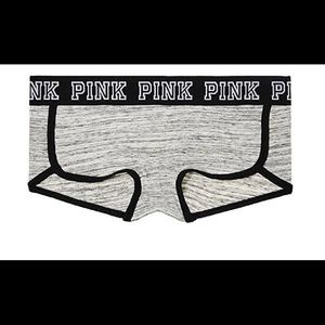 VS PINK boyshorts underwear grey